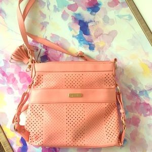 Jessica Simpson coral crossbody